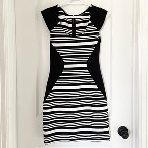 Express Black and White Dress
